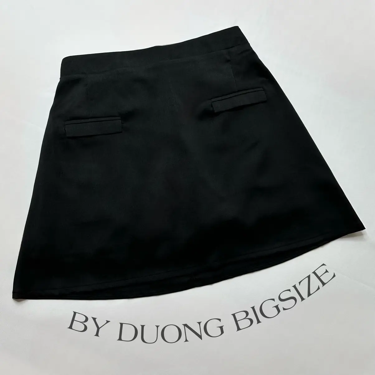 Chân váy chữ A xước 2 túi BIGSIZE QCV02 - [BY DUONG BIGSIZE]