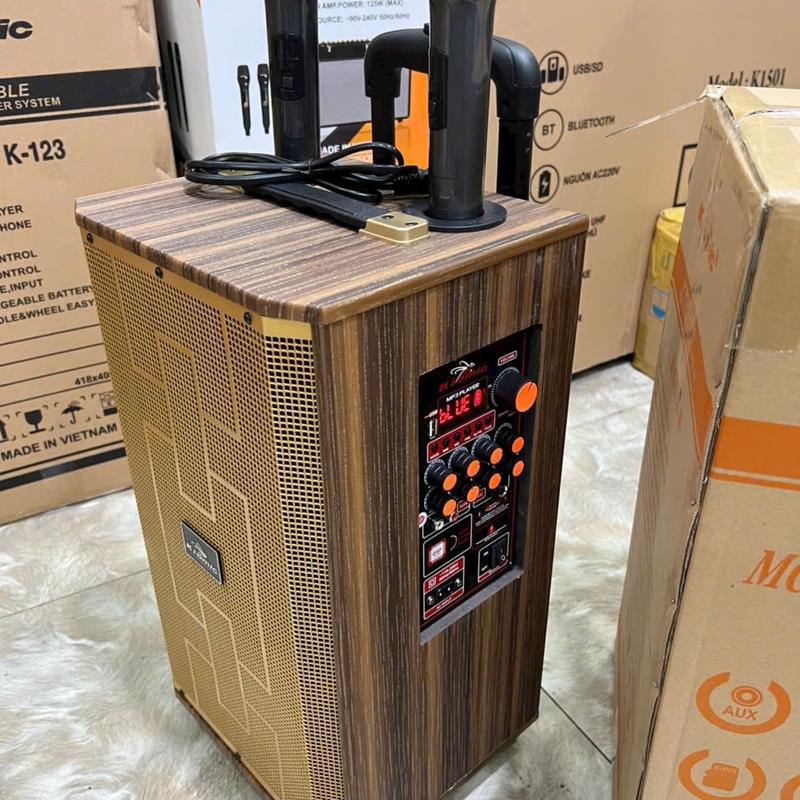 Loa kéo Kiomic K89, loa karaoke vỏ gỗ, bass 2.0tấc Nghe Nhạc Củ Loa