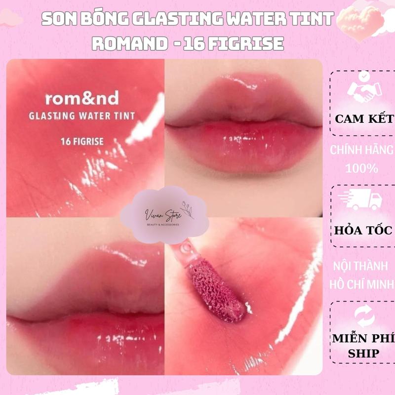 Son Tint Bóng Romand Glasting Water Tint Màu 16 FIGRISE hàng chính hãng - Vivan Store romand 16