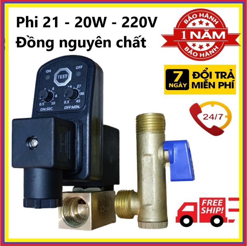 Van Xả Đáy máy nén khí - Van xả Nước Ngưng Tự Động Hẹn giờ Van điện từ