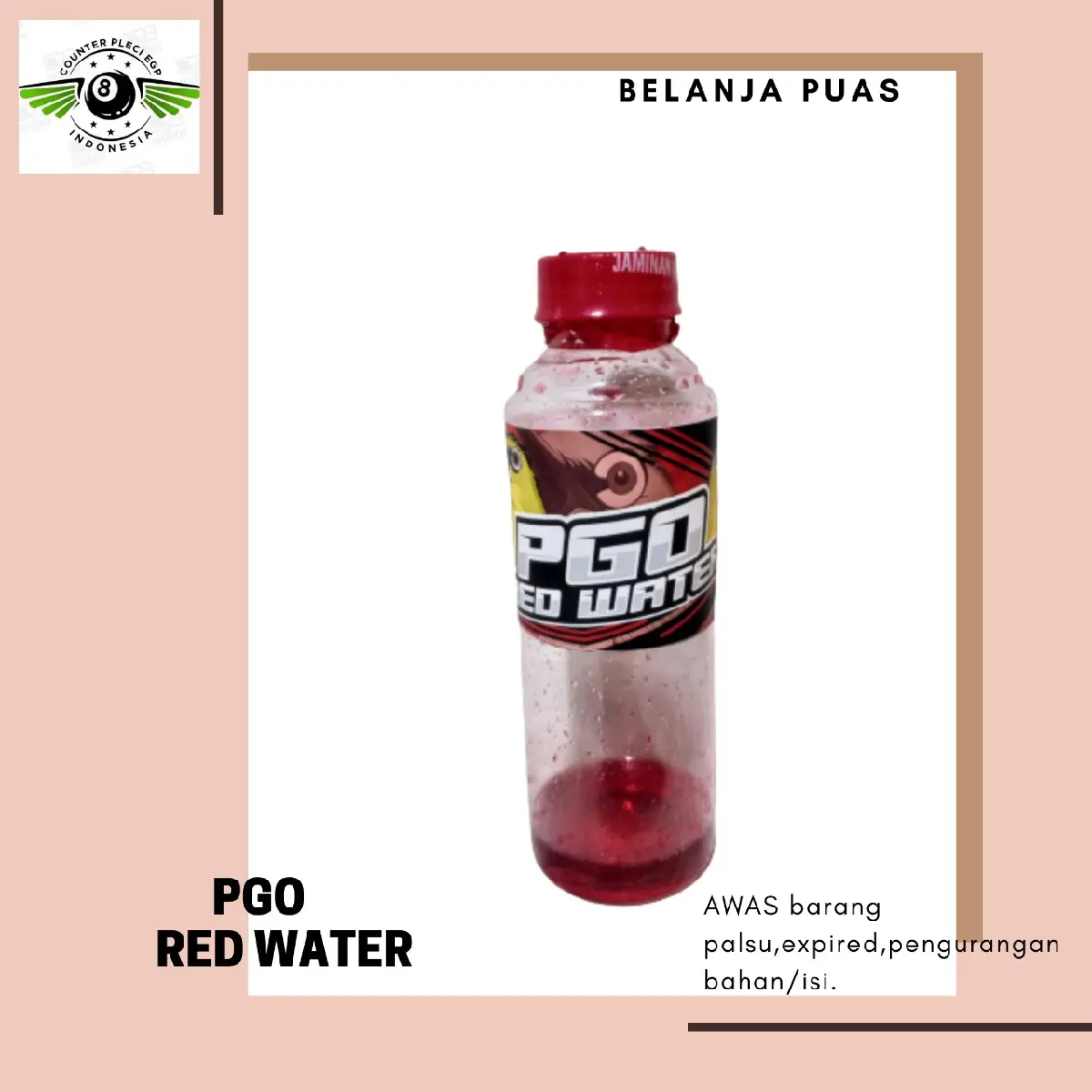 PGO RED WATER PLECI AGAR CEPAT GACOR