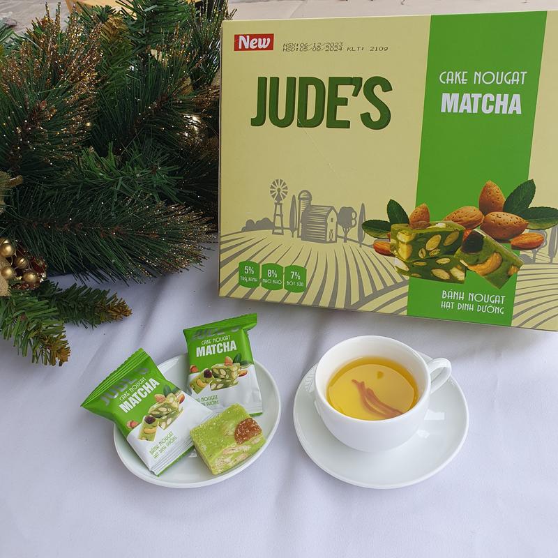 Bánh Nougat HỘP 240G - MatCha - Sữa - Sầu Riêng - Socola - Kẹo hạnh phúc - Ăn vặt healthy - Vị ngọt nhẹ tự nhiên mềm dẻo.