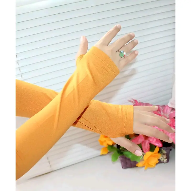 Handsock Jempol Murah Spandek #grosir manset#manset sport Panjang Polos Muslim Tangan 5