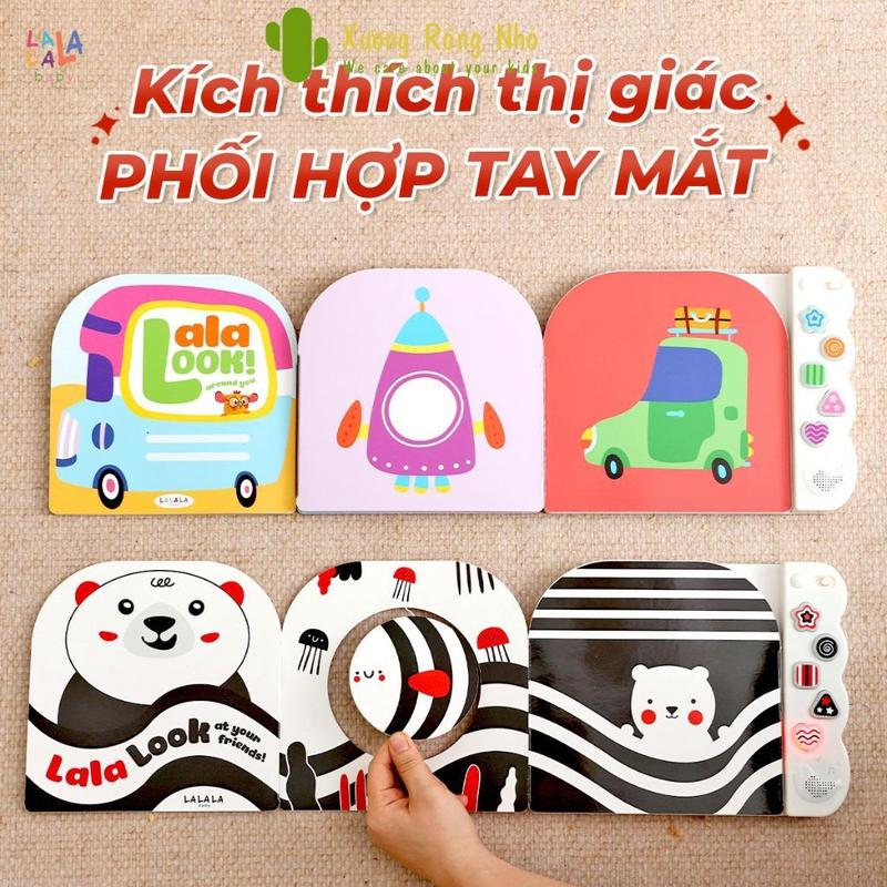 Sách Âm Thanh Lalalook Kích Thích Thị Giác Não Bộ Phát Triển Cho Trẻ Sơ Sinh Lalala Baby - Xương Rồng Nhỏ
