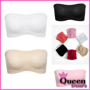 Bra Crop Top Simple Tanpa Busa Kemben Backless 1063