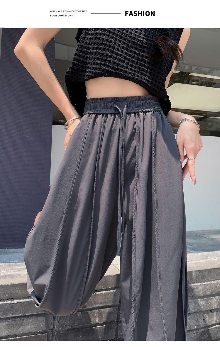 Product Introduction of Quần Thể Thao, Chất Liệu Lụa Lạnh Dành Cho Nữ, Mỏng Mùa Hè, Chống Muỗi, Chống Nắng, Nhanh Khô, Cạp Cao, Cỡ Nhỏ, Phong Cách Thường Ngày Quần Chạy Bộ Đèn Lồng Cropped quần  combat  nữ  ff quần  kẻ  sọc  xoài  phạm jinx  pants 20