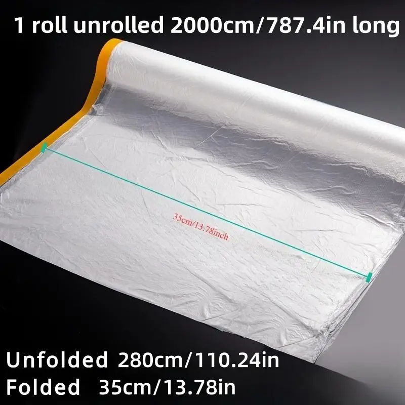 Self Adhesive Paint Masking Film, Car Paint Masking Film, Furniture & Home Decoration Dust Protective Film, Easy To Operate, Suitable for Craft Painting 1
