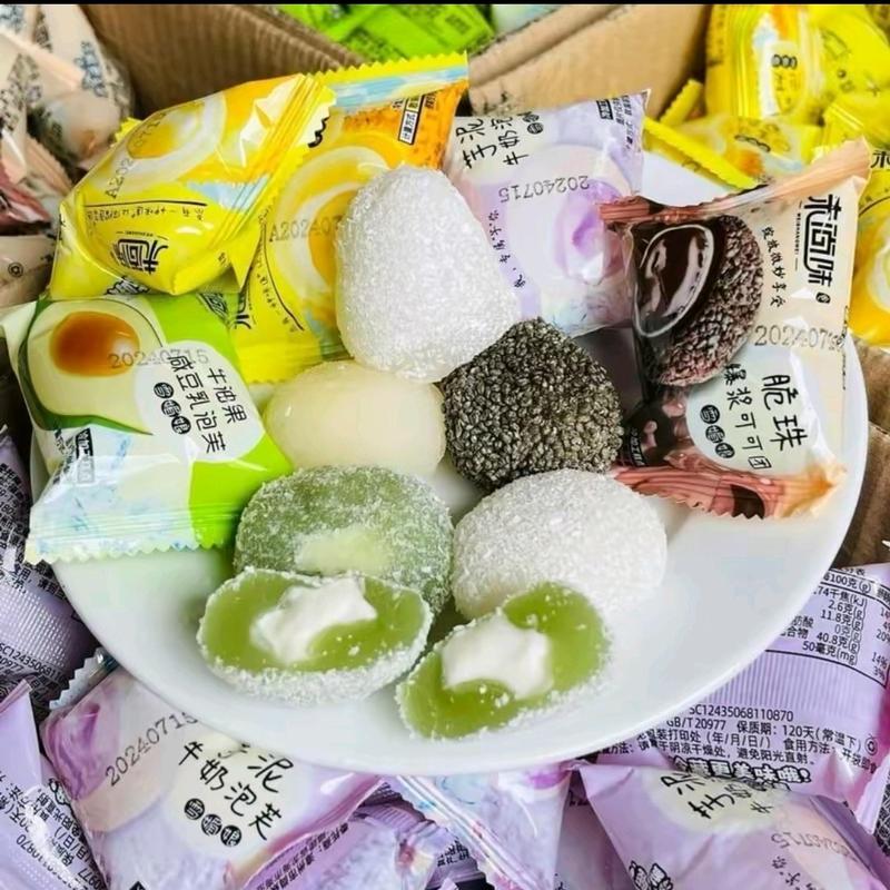 Combo 60c Bánh MoChi Nhân Kem (Vị Sầu Riêng, Vị Bơ, Vị Khoai Môn, Vị Việt Quất) Ăn Vặt Food