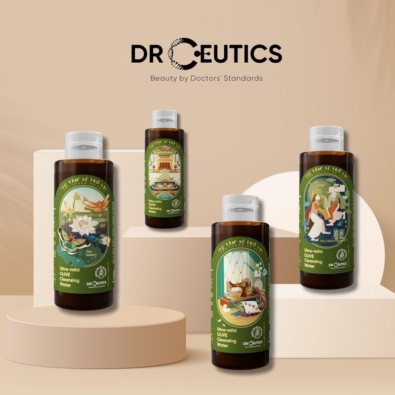 PHIÊN BẢN TỰ TÂM DRCEUTICS Nước Tẩy Trang Ultra-mild OLIVE Cleansing Water Cho Mọi Loại Da, Da Nhạy Cảm 500ml Mỹ Phẩm