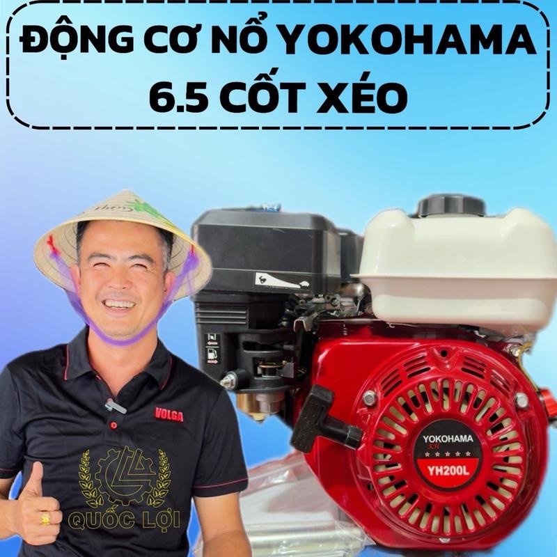 Động cơ máy Yokohama GX200L cốt xéo 6.5hp 2