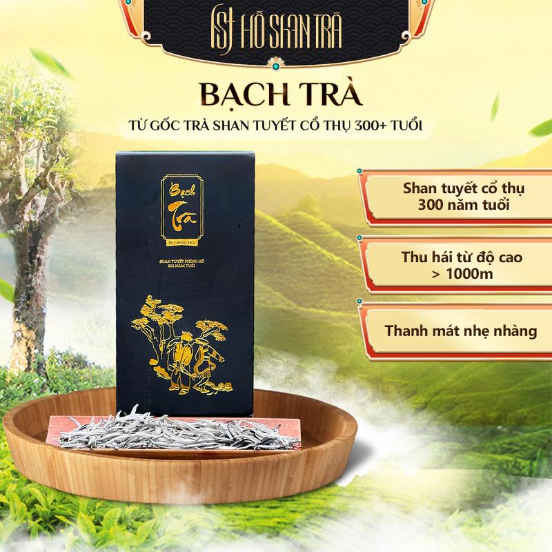 BẠCH TRÀ SHAN TUYẾT  cổ thụ 300 Năm 100G- HỒ SHAN TRÀ Nước Trà Tea