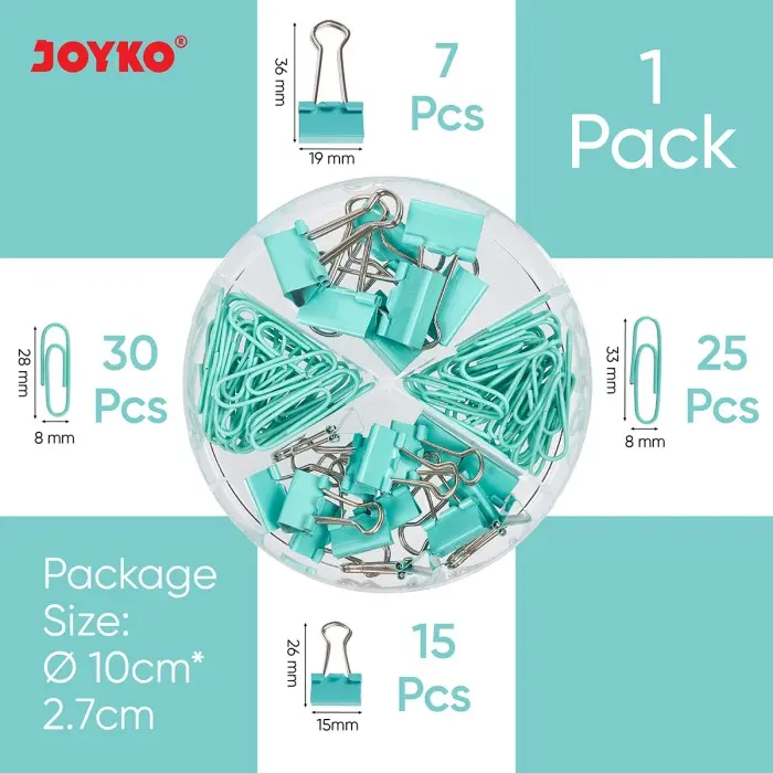 Clip Set Klip Penjepit Kertas Joyko 4 Type 1