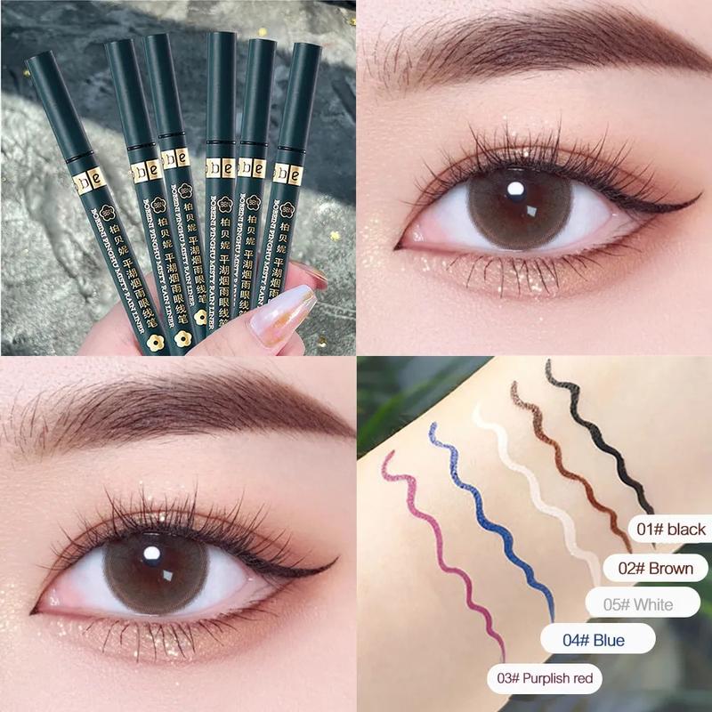 Product Introduction of 5 Colors Matte Liquid Eyeliner Waterproof Lasting Blue White Sweatproof Quickily Drying Eyeliner Pencil Eyes Makeup Cosmetics 14