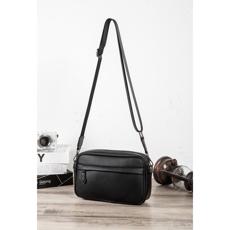 Product Introduction of Túi đeo chéo Học sinh caro cao cấp da loại 1 đẹp dẻo mịn F53 [Hình thật] Bag 14