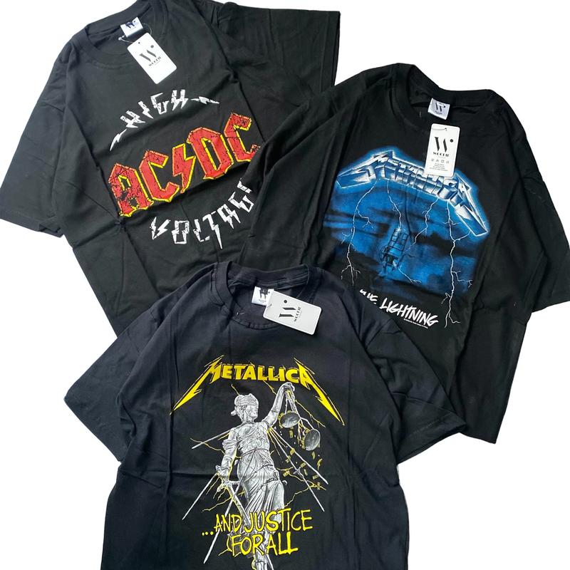 KAOS BAND | KAOS MUSIK PRIA WANITA | BAHAN KATUN COMBED 30S Keren BAJU Atasan UNISEX Distro Oblong Surfing Dewasa Sablon 0