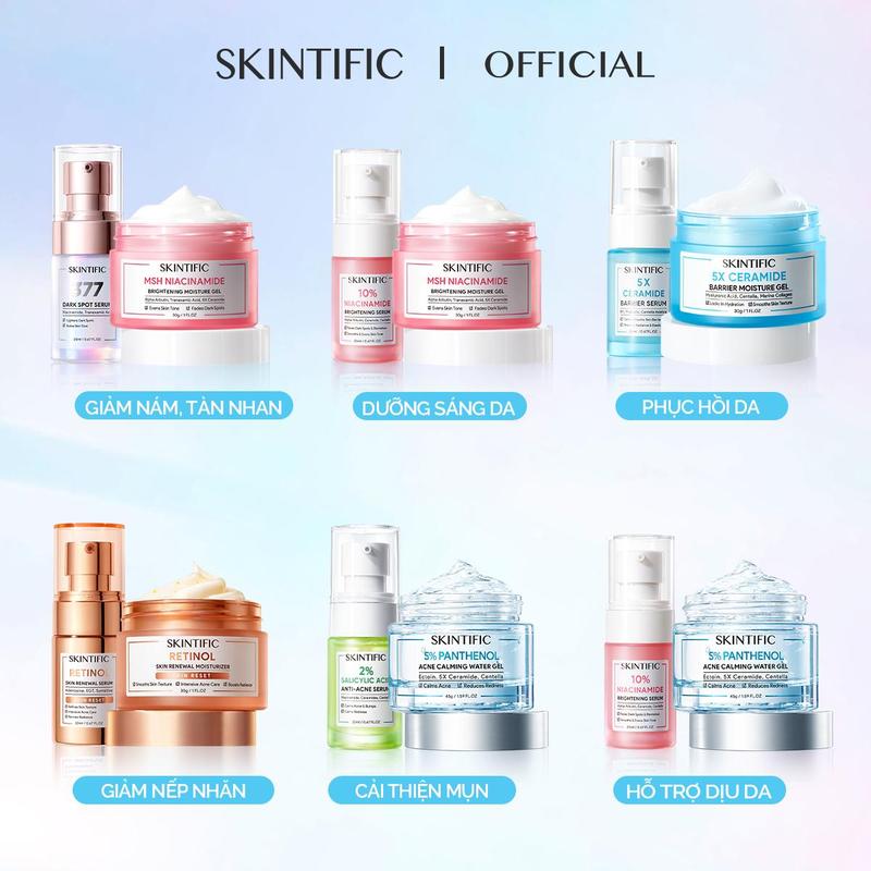   HOT SKINTIFIC Combo 2PCS Set- Kem Dưỡng ẩm 30g Serum 20 ML 