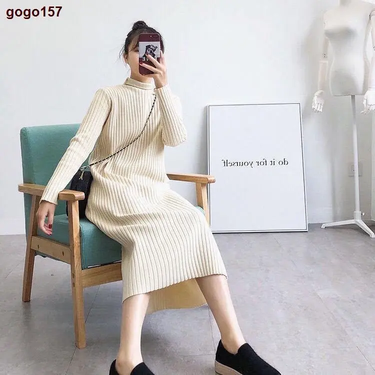 đầm bầu TKUTRANG CHẤT  len thun gân phong cách Hàn Quốc T-rang sang chảnh Váy bầu dài tay đi tiệc đám cưới dáng suông 0