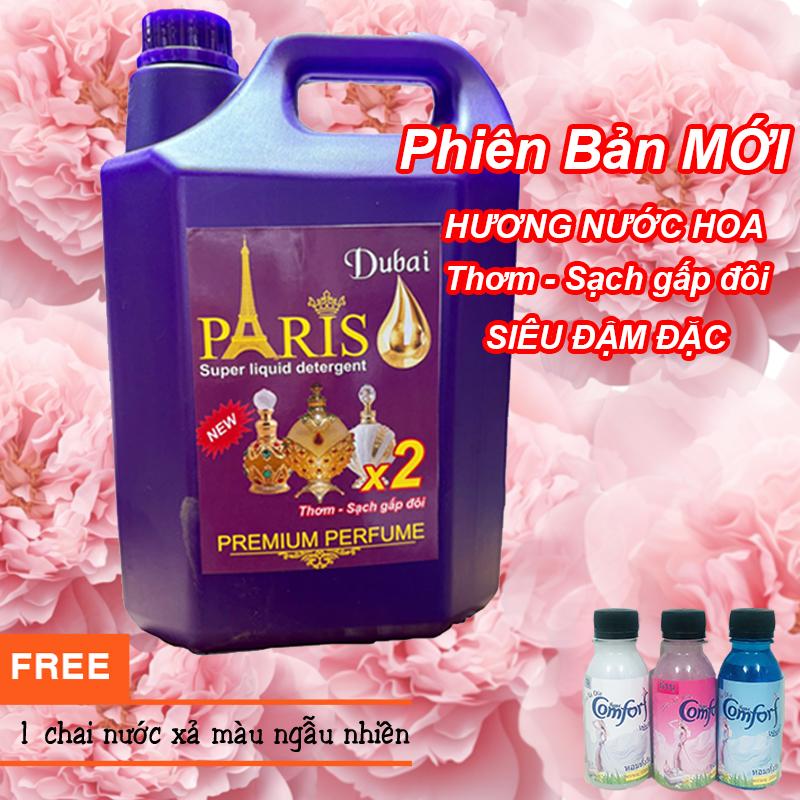 Nước giặt xả vải Otic hương nước hoa PARISS TÍM 5L tặng 1 chai xả