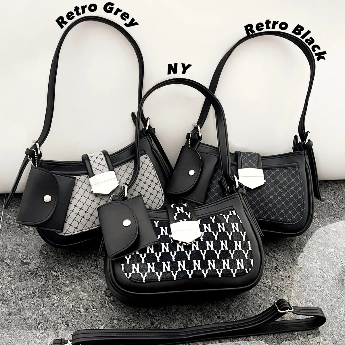 Norin Tas Bahu Selempang Wanita Hitam