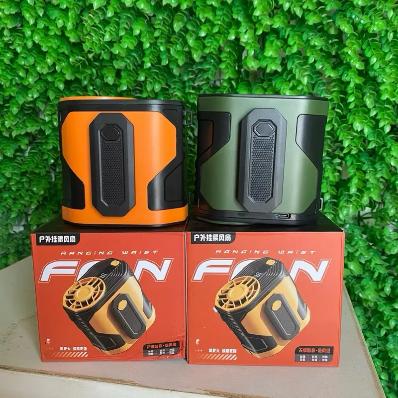 Quạt điều hoà mini kẹp thắt lưng và đeo cổ , có đèn chiếu sáng 0