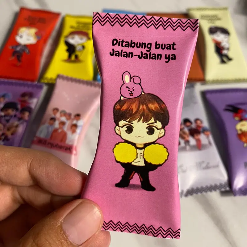 Amplop Permen BTS 50 lembar amplop lebaran unik 3