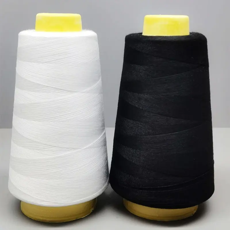 Chỉ May Gia Dụng, Thủ Công, Màu Đen, Đường May, Bán Buôn, Thích Hợp Cho Máy May, 2 Cuộn, Chỉ May Máy May 0
