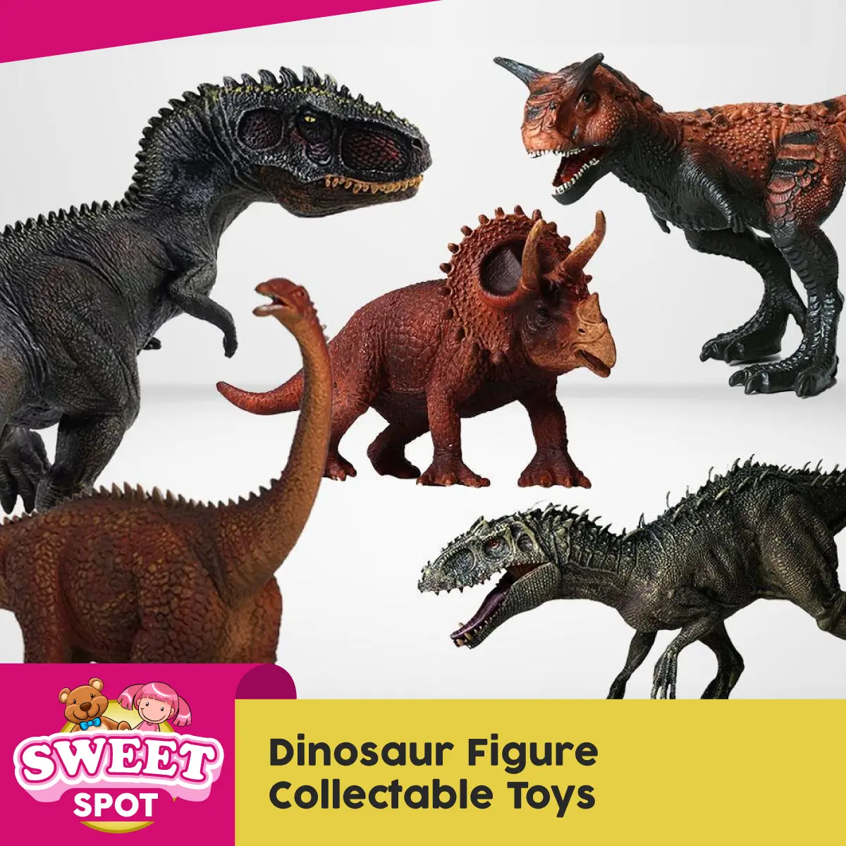 Sweetspots | Dinosaur Toys Wild Life Tyrannosaurus Rex Dinosaur Models Action Figures Toy for Kids Boy Gift (Choice Variations)