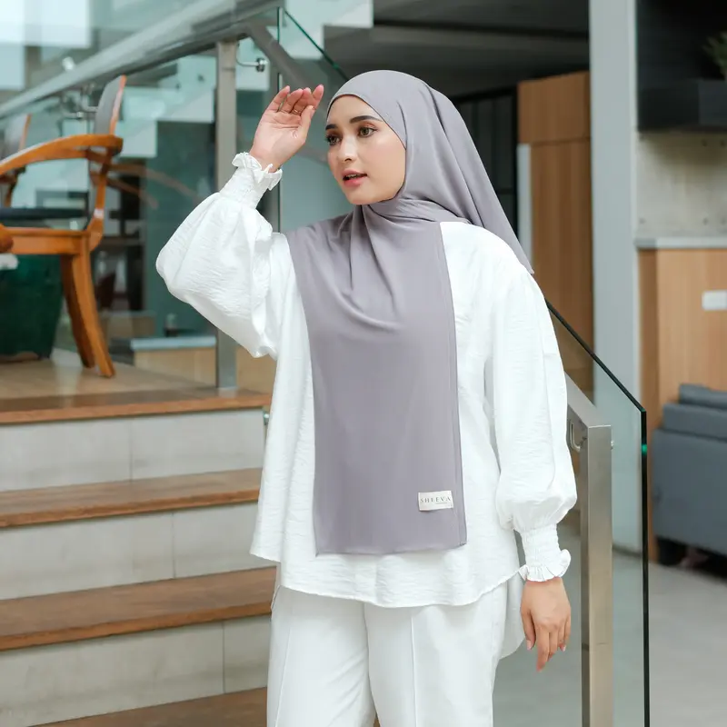 𝐒𝐇𝐄𝐄𝐕𝐀 - ZEEVA | PASHMINA INSTAN JERSEY SHEEVA HIJAB PREMIUM Kerudung Muslim Panjang Cantik Pad Wanita 3