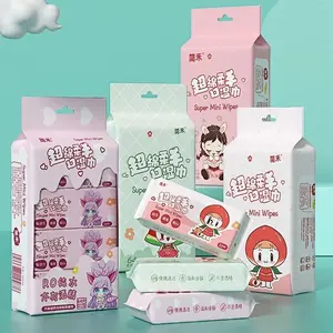 Tisu Basah 1pc Mini Tissue Traveling Kartun Sanrio HK meloodi koromi Karakter Non Parfum No Alkohol Anak Bayi Dewasa Lap Hiegienis Wet Tissue