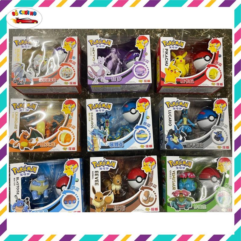 Đồ chơi lắp ráp mô hình pokemon, pikachu, charizard... cao cấp, đồ chơi pokemon quà tặng cho bé(880)
