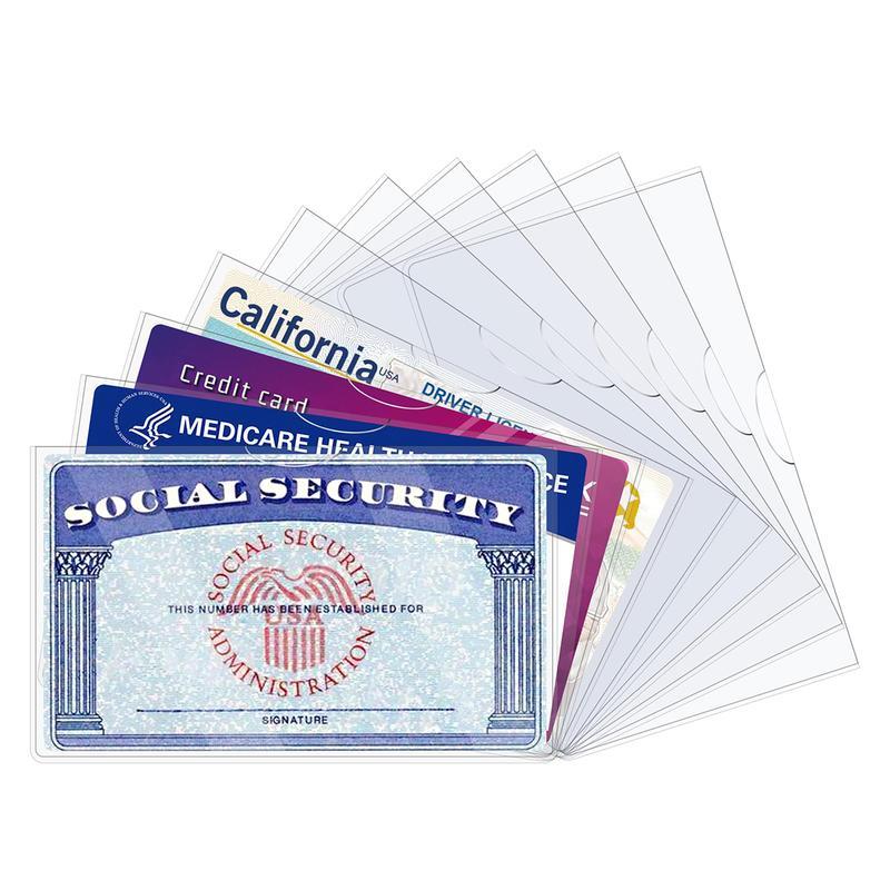 20 Pack Social Security Card Holder，Social Security Card Protector ...