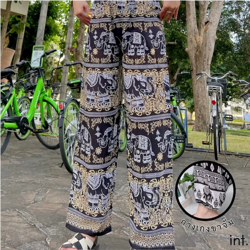 กางเกงช้าง [ขาจั๊ม] กางเกงขาจั๊ม สามารถประความยาวขาได้ตามความต้องการ ขายร้อน Man Clothing