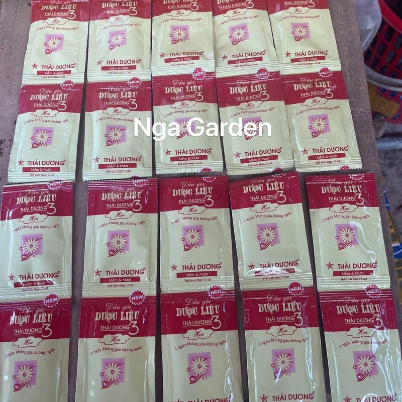 20 gói dầu gội dược liệu Thái Dương 3 không gàu không ngứa 3 ngày gói 5 ml