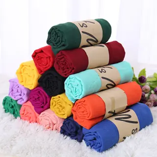 Multipurpose Fashion Design Head Scarf/Beach Scarf/Plain Color Scarf 180CM X 50CM Cotton Linen
