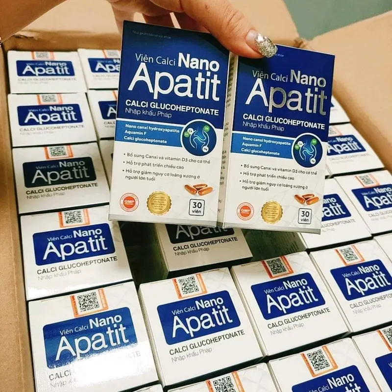 Canxi hữu cơ Nano Apatit bổ sung canxi tự nhiên cho cơ thể - hộp 30 viên 2