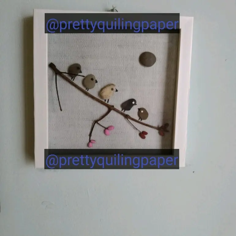 HIASAN DINDING SENI BATU PRETTY QUILING PAPER 2