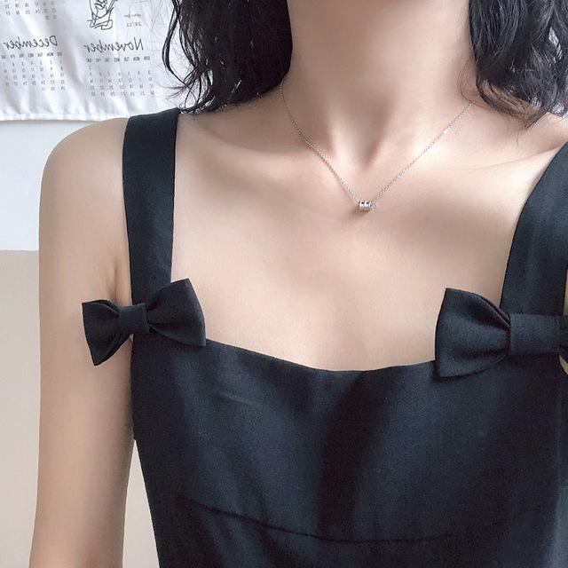 Product Introduction of Vòng Cổ Đơn Giản, Eo Thon, Hàng Mới Về, Người Có Ảnh Hưởng Cá Nhân, Thời Trang Sang Trọng Giá Cả Phải Chăng, Phong Cách Dân Tộc, Dây Chuyền Xương Đòn, Đơn Giản Và Thanh Lịch, Phong Cách Hàn Quốc dây  chuyền  nơ 1