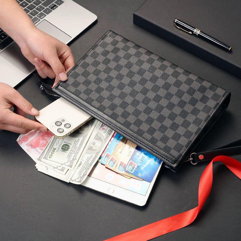 Product Introduction of [2102 People Collection] Men's Clutch Bag, New Large Capacity Handbag for Young Men, Outdoor Men's Underarm Bag, Handheld Clutch Bag, Hand Grab Bag 14