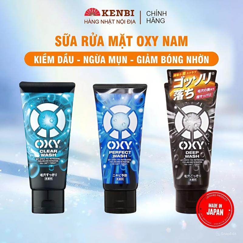 Sữa Rửa Mặt OXY Nam Skincare Nội Địa Nhật Bản