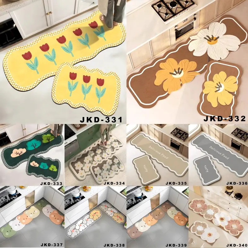 MOTIF TERBARU KESET DAPUR2IN1 MENYERAP AIR DAN ANTISLIP (311-350) | Aksesoriskushop Bludru 0
