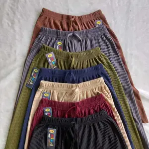 PAKET HEMAT isi 6 Pcs / Kulot Plisket Jumbo Pendek 7/8/kulot plisket lidi pendek /celana harian wanita pendek//Kulot Plisket Lidi Premium//Kulot Pendek//Bahan tebal//Muat BB 40-70 Kg