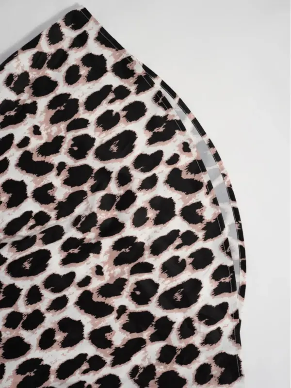 Women's Leopard Print 3/4 Sleeve Blouse, Elegant Top for Work Office Business, Ladies Clothes for Summer 5