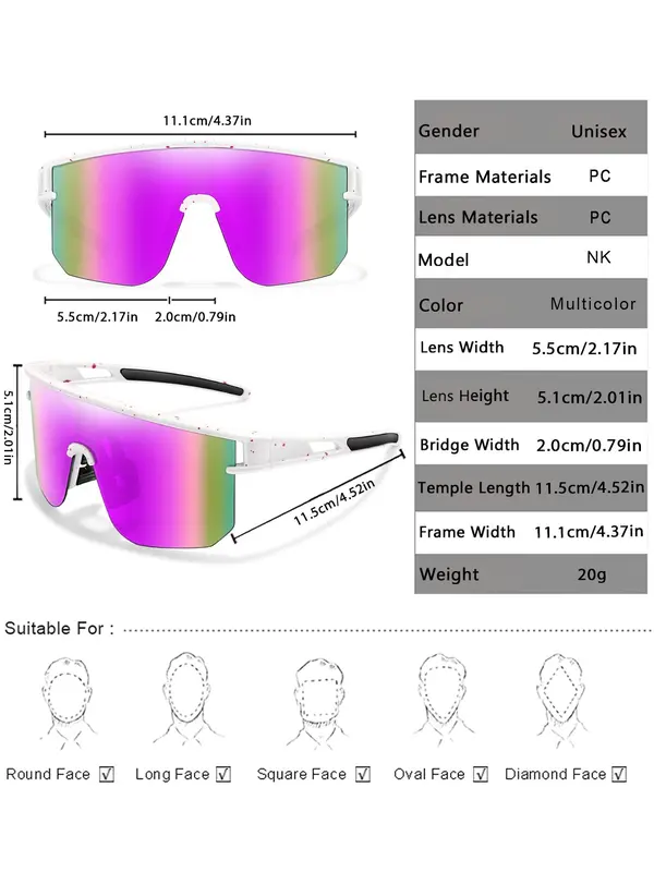 Kids Flat Top Outdoor Sports Sunglasses, Unisex Design Tinted Mirrored Lens, Windproof Glasses for Baseball  Cycling Hiking Fishing Travel Vacation Beach 2