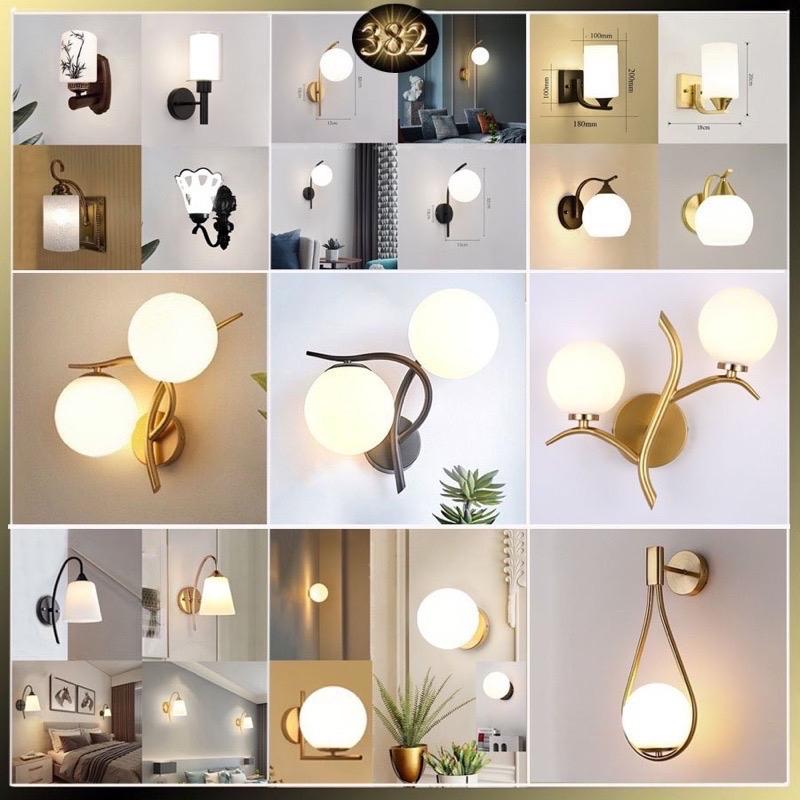 Đèn cầu thang đèn gắn tường phòng ngủ bóng led đui xoáy thông dụng