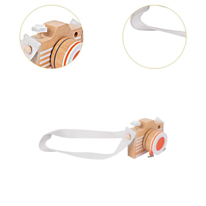 Product Introduction of Monstessori Toy Wood Camera Motor Skills Portable Kids Neck Hanging Camera Toy for Party Toy Travel Gift Birthday Preschool 2