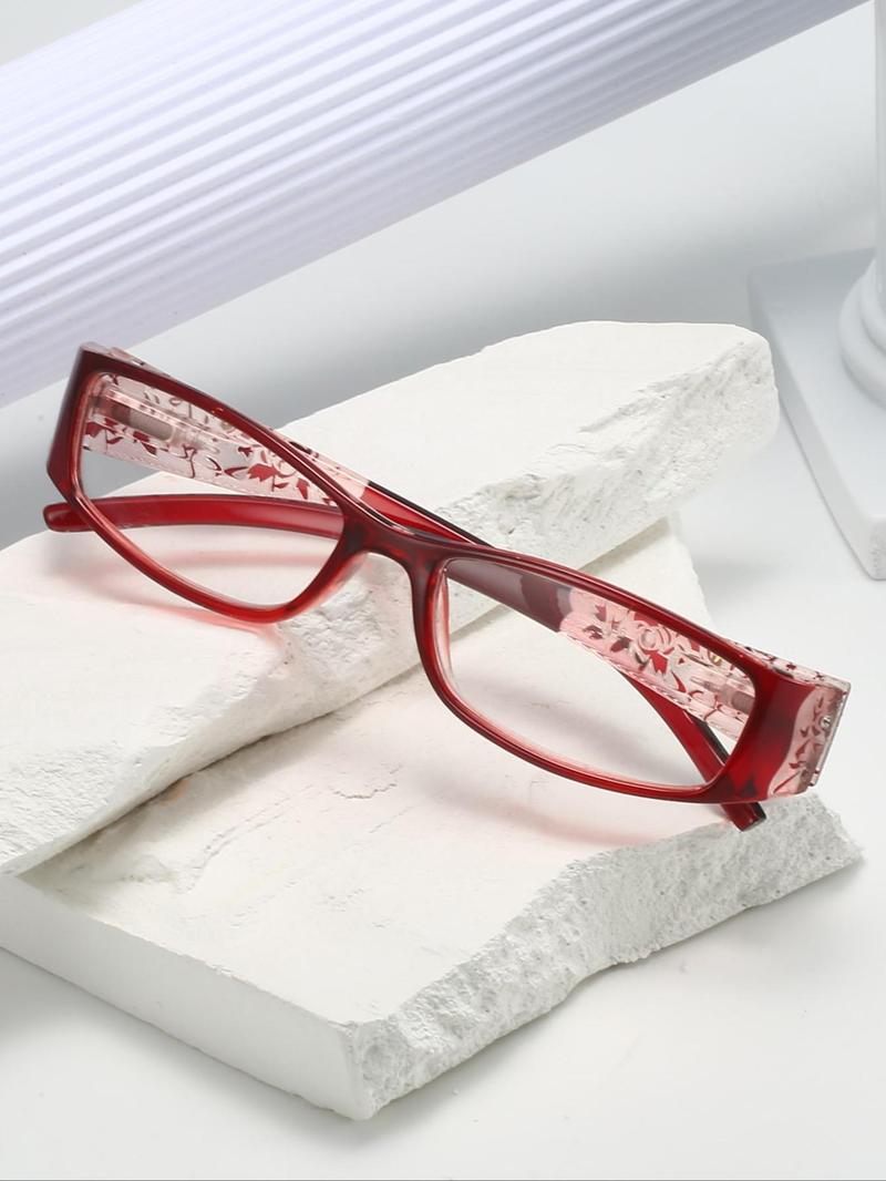 Product Introduction of Simple Eyeglasses for Everyday Use, 1 Pair Basic Flat Frame Fashion Eyeglasses for Women & Men, Fashion Eyeglasses for Work, Daily Clothing Decor, Perfect for Student Daily Use 2