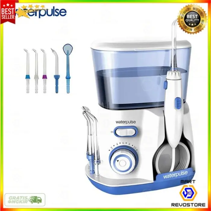 Waterpulse Dental Flosser Alat Semprot Pembersih Gigi 800ml - V300