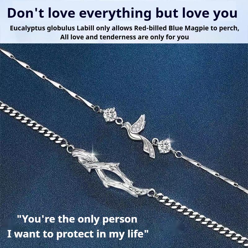 Gelang couple Eucalyptus biru Gelang Pasangan gelang fashion gelang pria wanita adjustable