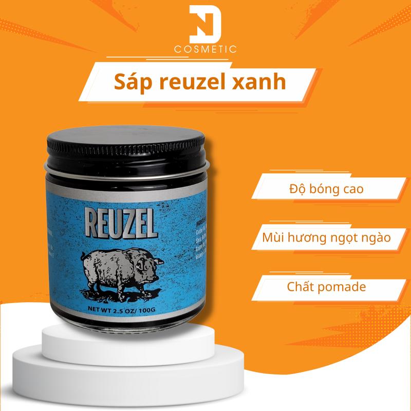 Product Introduction of Combo 3 sáp thủy tinh CLAY WAX_REUZEL vàng_REUZEL xanh dương chất pomade, clay cao cấp tạo kiểu tóc 4