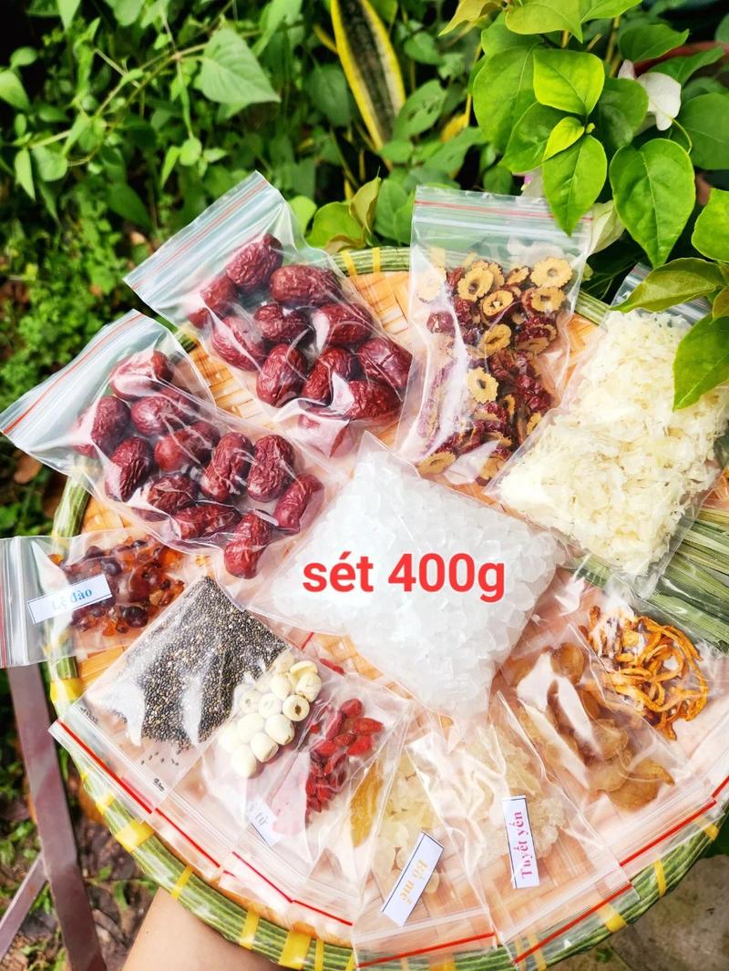 Product Introduction of chè dưỡng nhan tuyết yến 400g tặng lệ đào, hạt sen, quế hoa. 4
